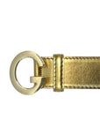 Bronze Leather Buckle Belt EU 40