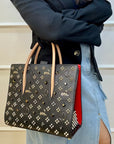 Christian Louboutin Tri-Color Studded Leather Paloma Tote Bag