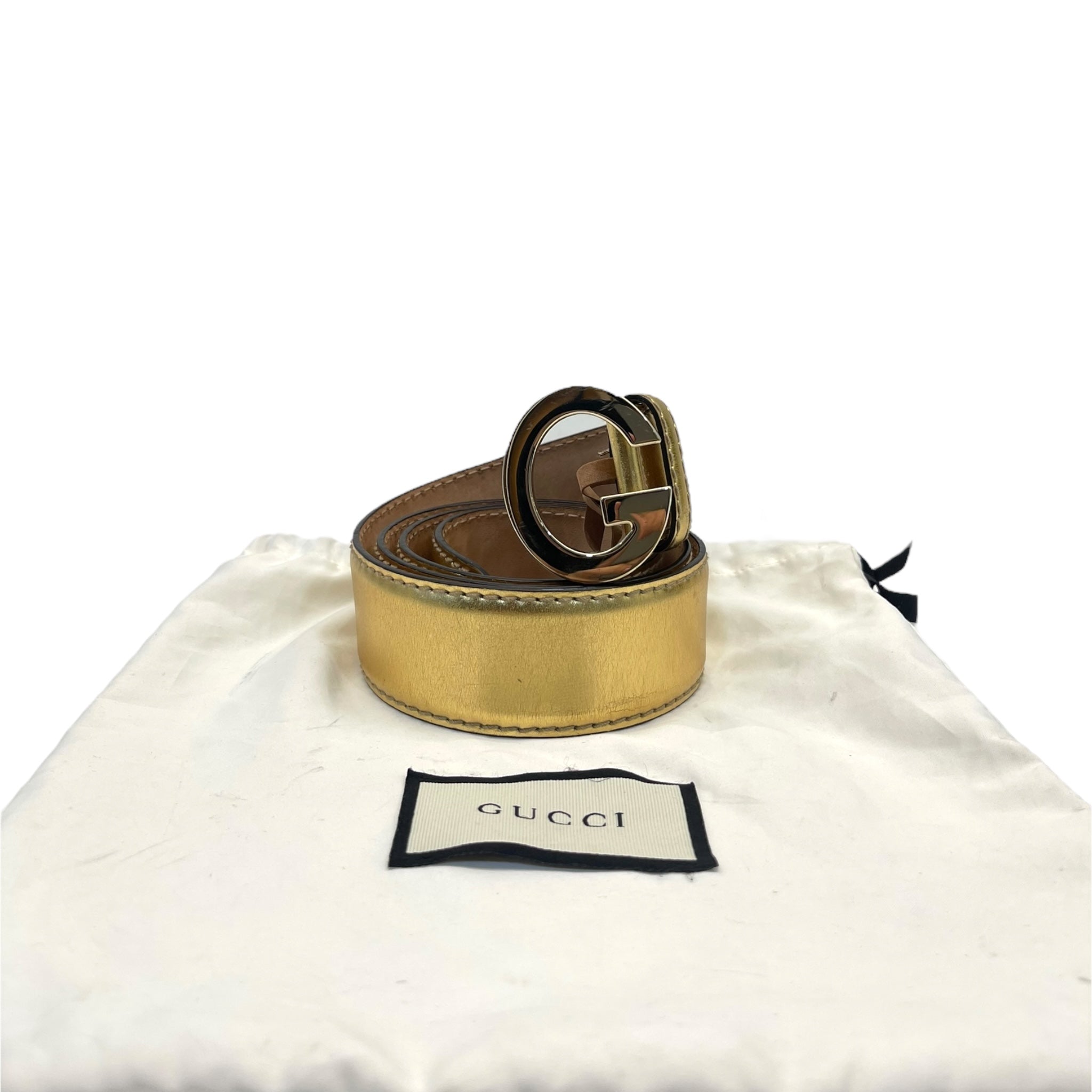 Bronze Leather Buckle Belt EU 40