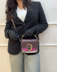 Chloé Purple Leather Handbag