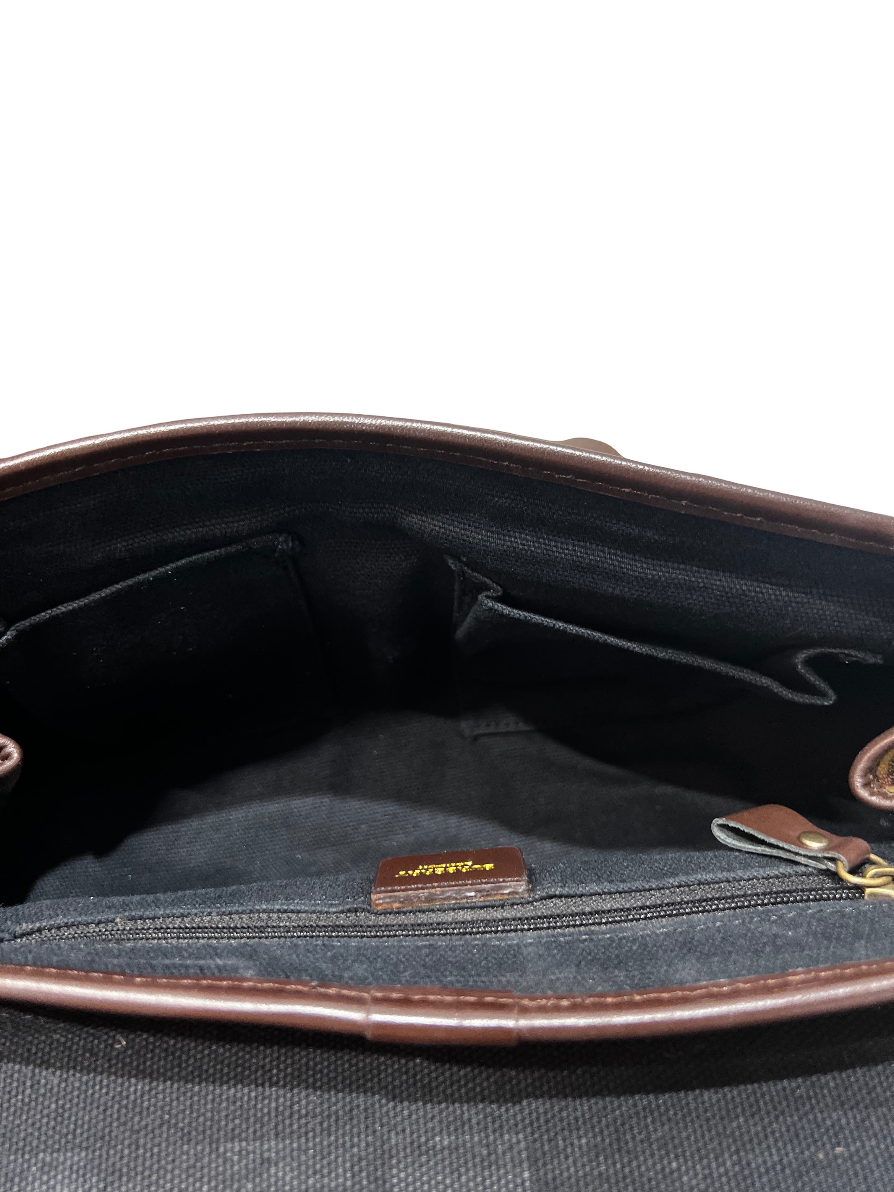 Burberry Haymarket Check Canvas Flap Bag