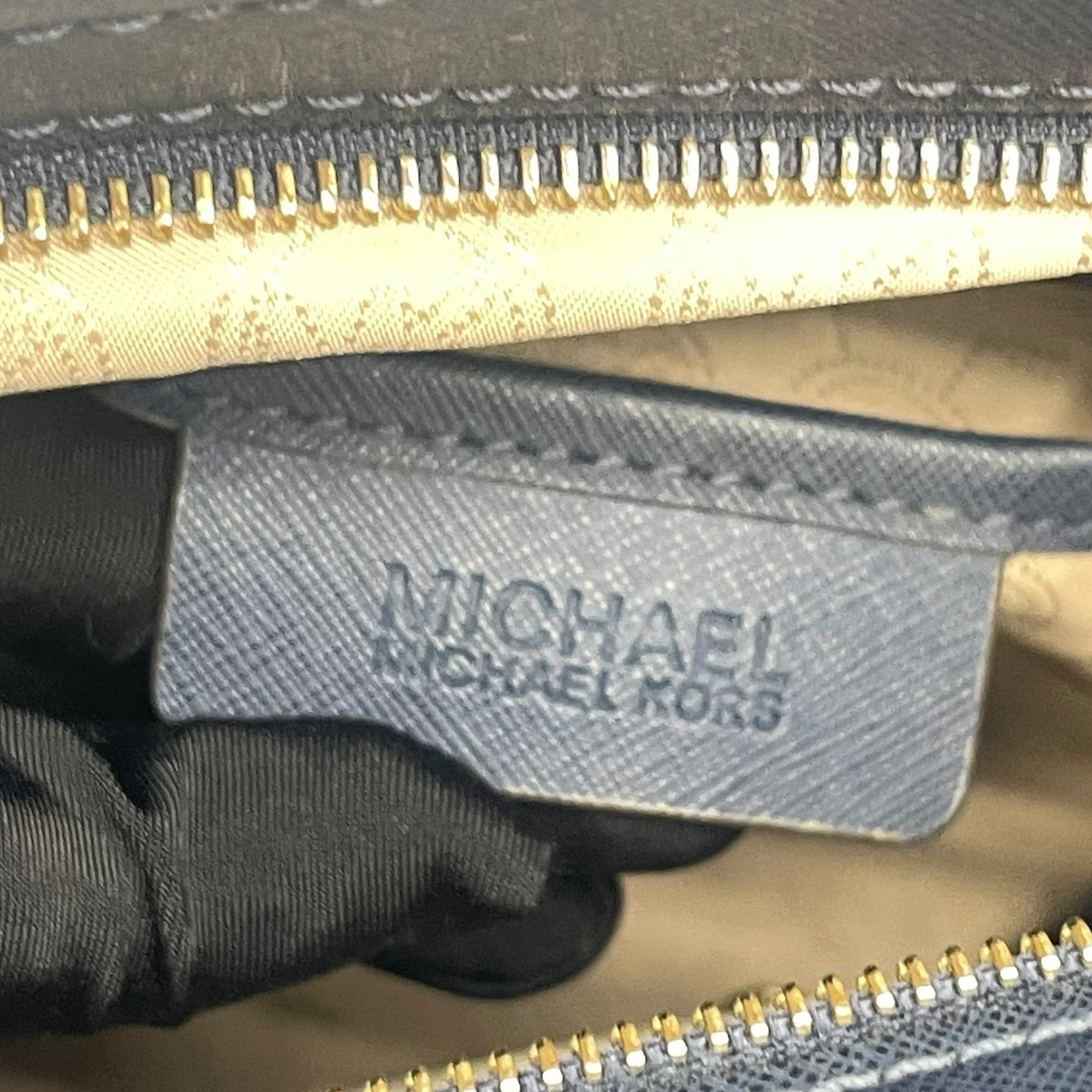 Michael Kors Navy Blue Saffiano Leather Large Selma Tote Bag