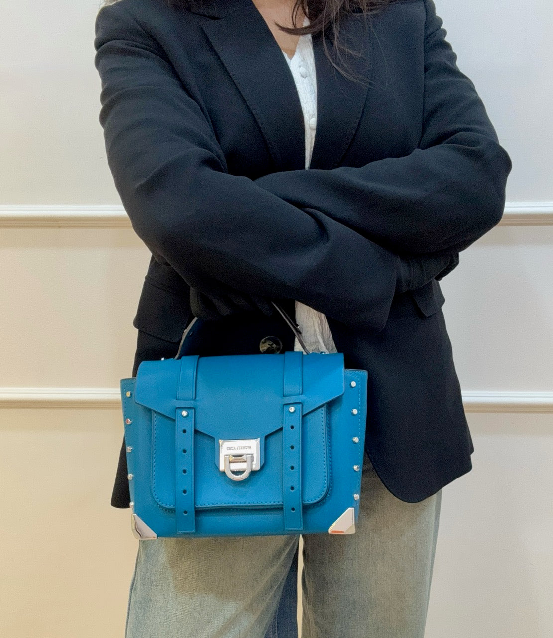 Michael Kors Manhattan Small Leather Crossbody Bag