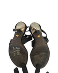 GIAMBATTISTA VALLI X H&M ZAPATOS TALLA Black Suede Heels EU 35