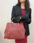 Prada Vitello Daino Leather Tote Bag