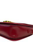 Celine Burgundy Leather Small Triomphe Bag