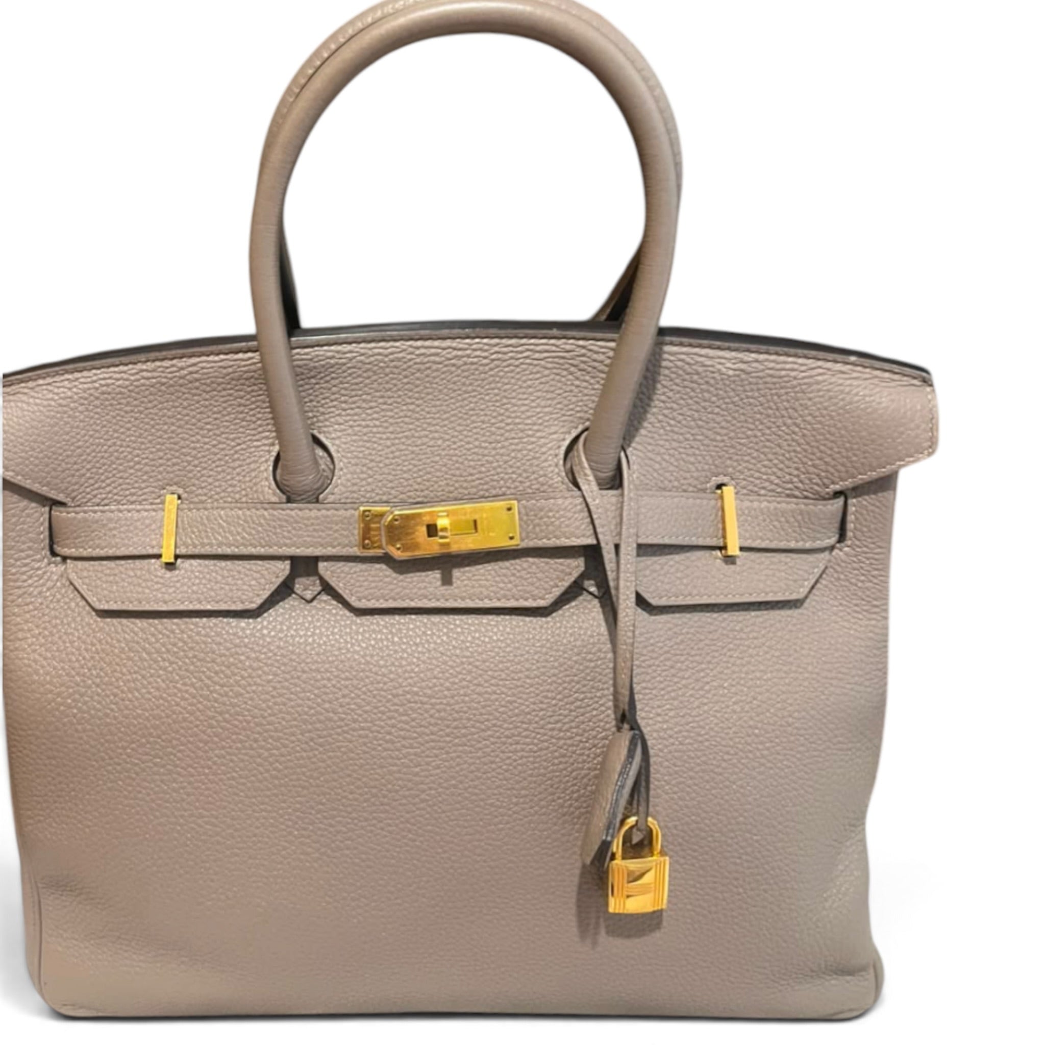 Hermes Birkin 35 Etoupe GHW Togo Leather Bag