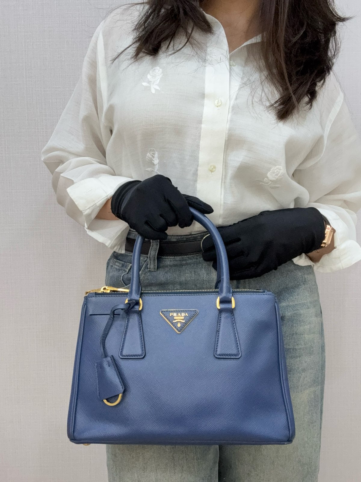 Prada Saffiano Galleria 2way Tote Bag