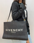 Givenchy Black Canvas Medium G Tote Bag