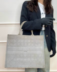 Dior Book Tote Large Cannage Canvas