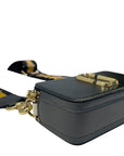 Marc Jacobs Snapshot Black Leather Sling Bag With Detachable Strap