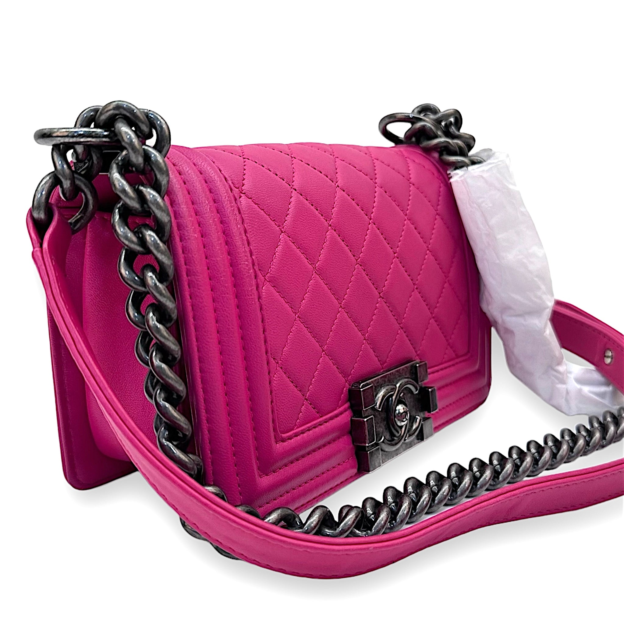 Chanel Boy Bag Small Pink Lambskin