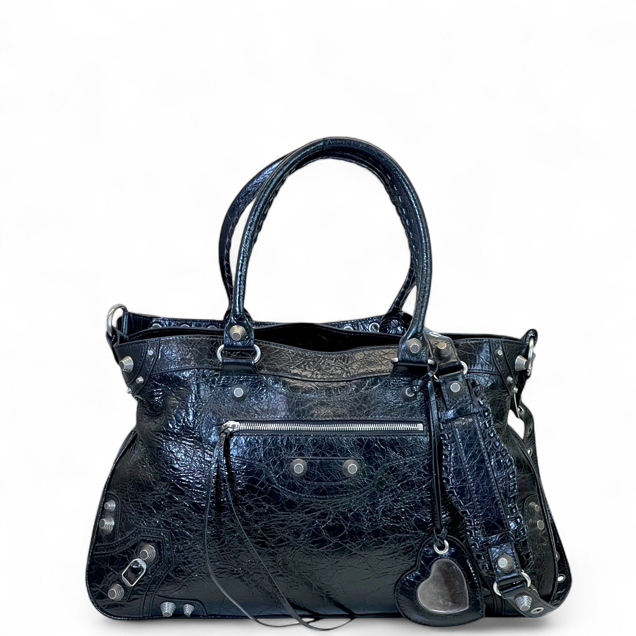 Balenciaga Neo Cagole Black Arena Lambskin