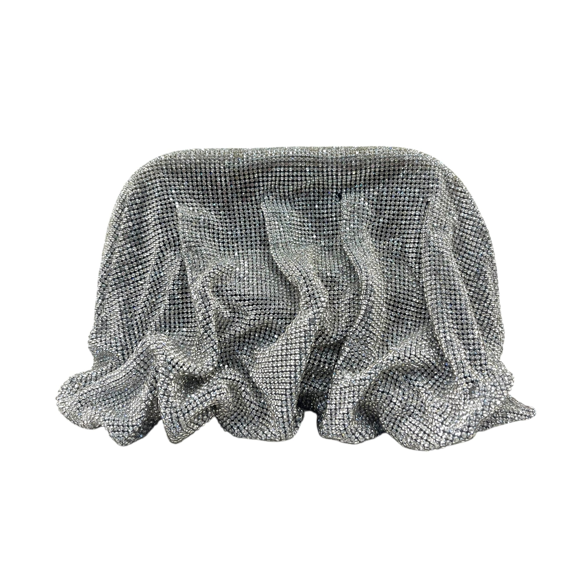 Benedetta Bruzziches Draped Crystal-Embellished Bag