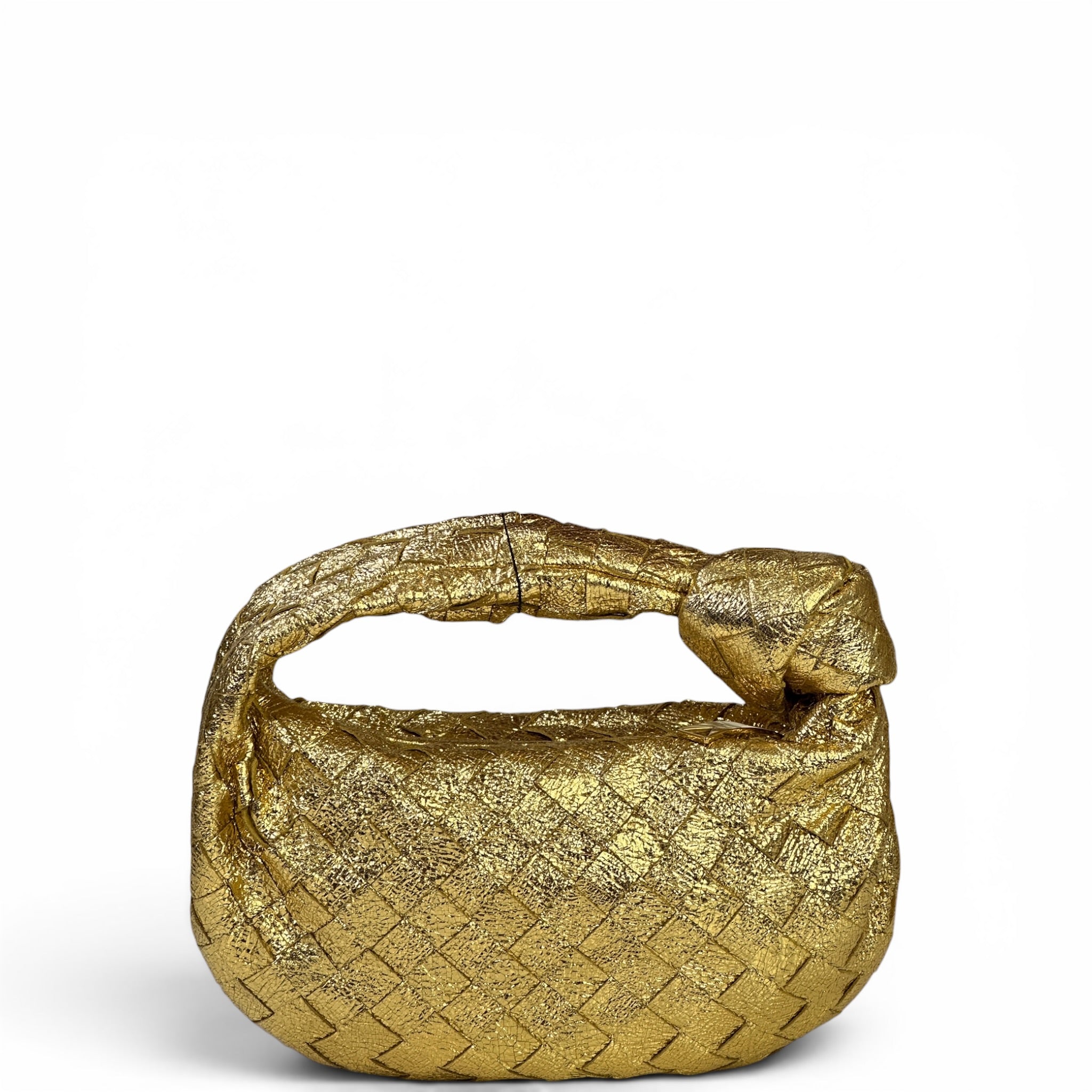 Bottega Veneta Jodie Mini Bag Gold Leather