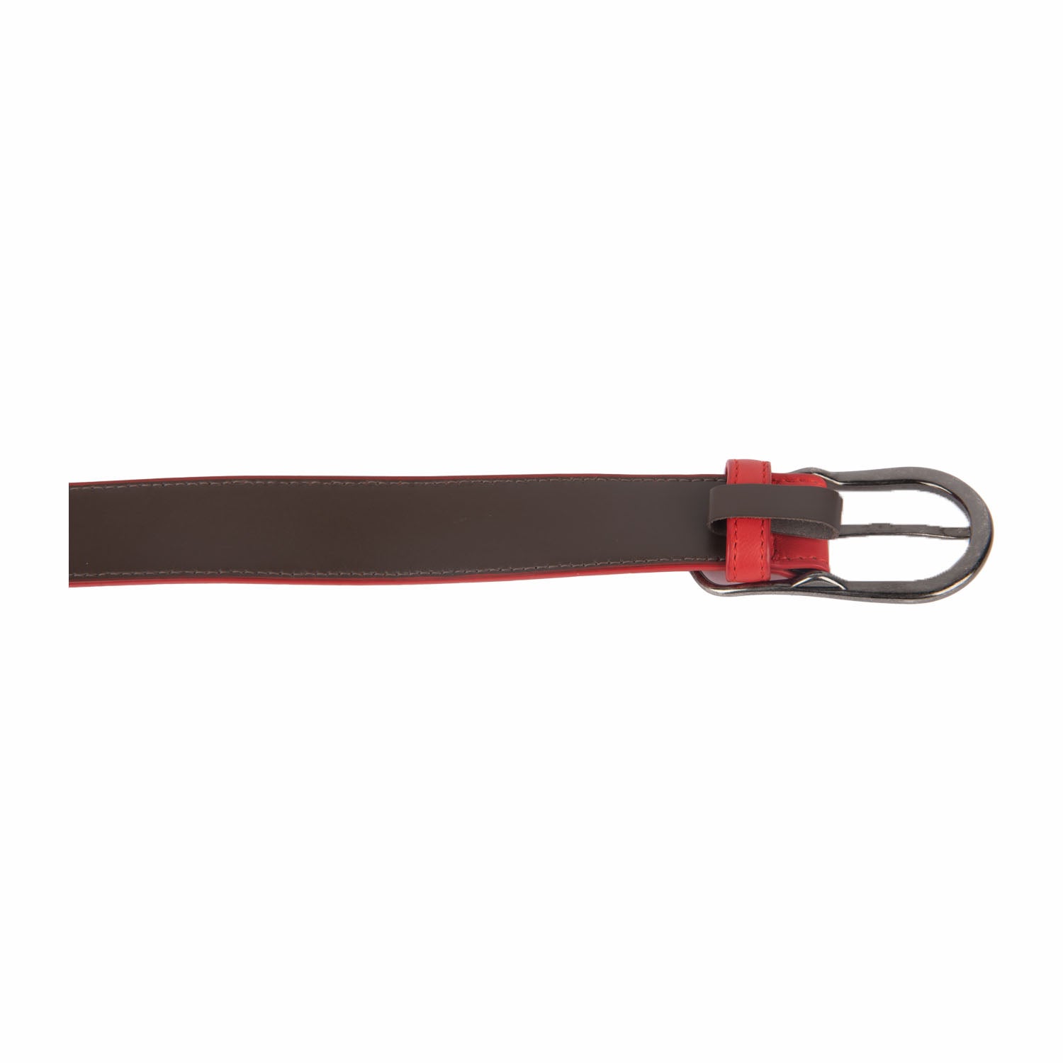 Red Intrecciato Belt