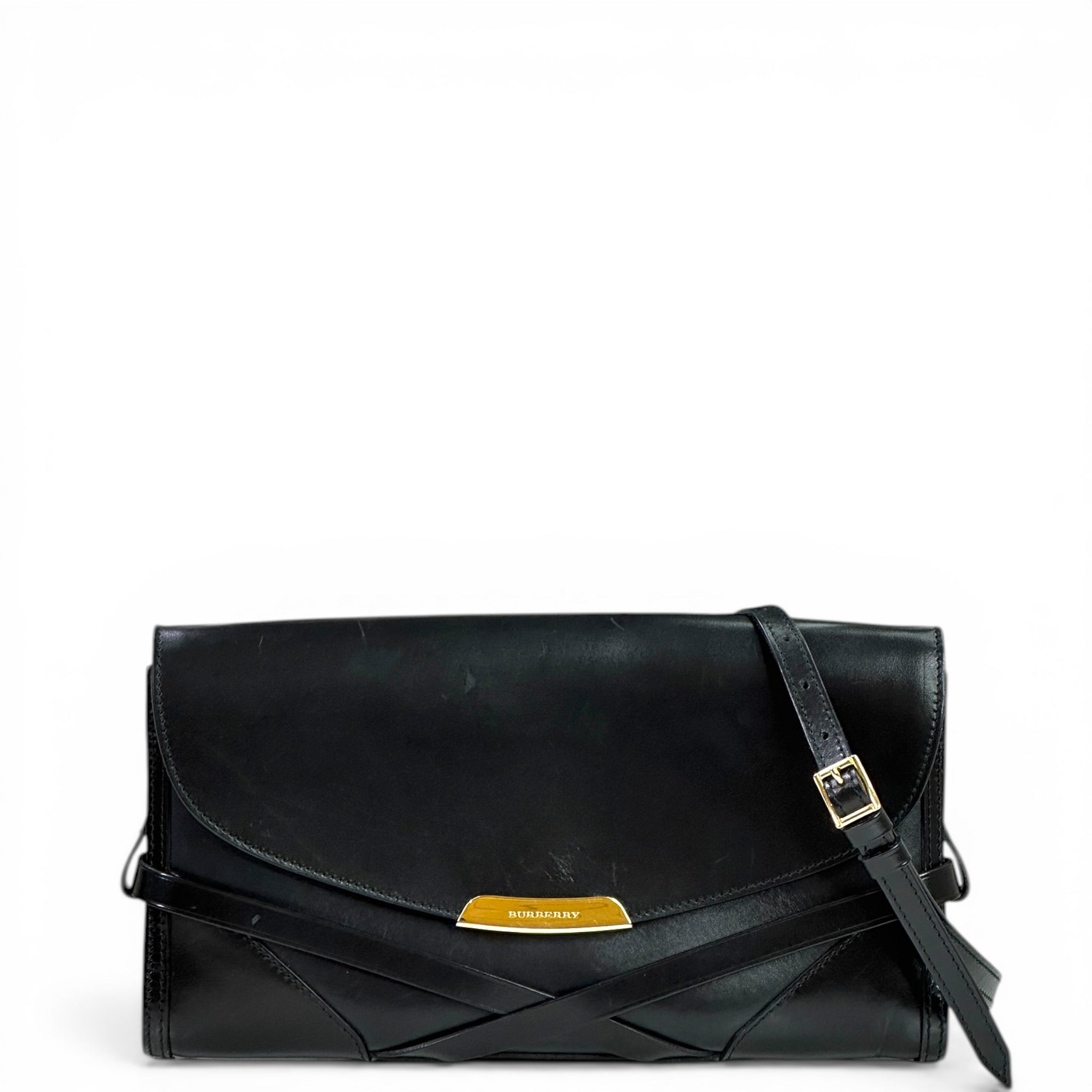 Burberry Katherine Crossbody Bag Black Leather