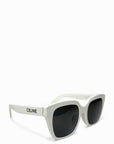 Celine White Square Sunglasses