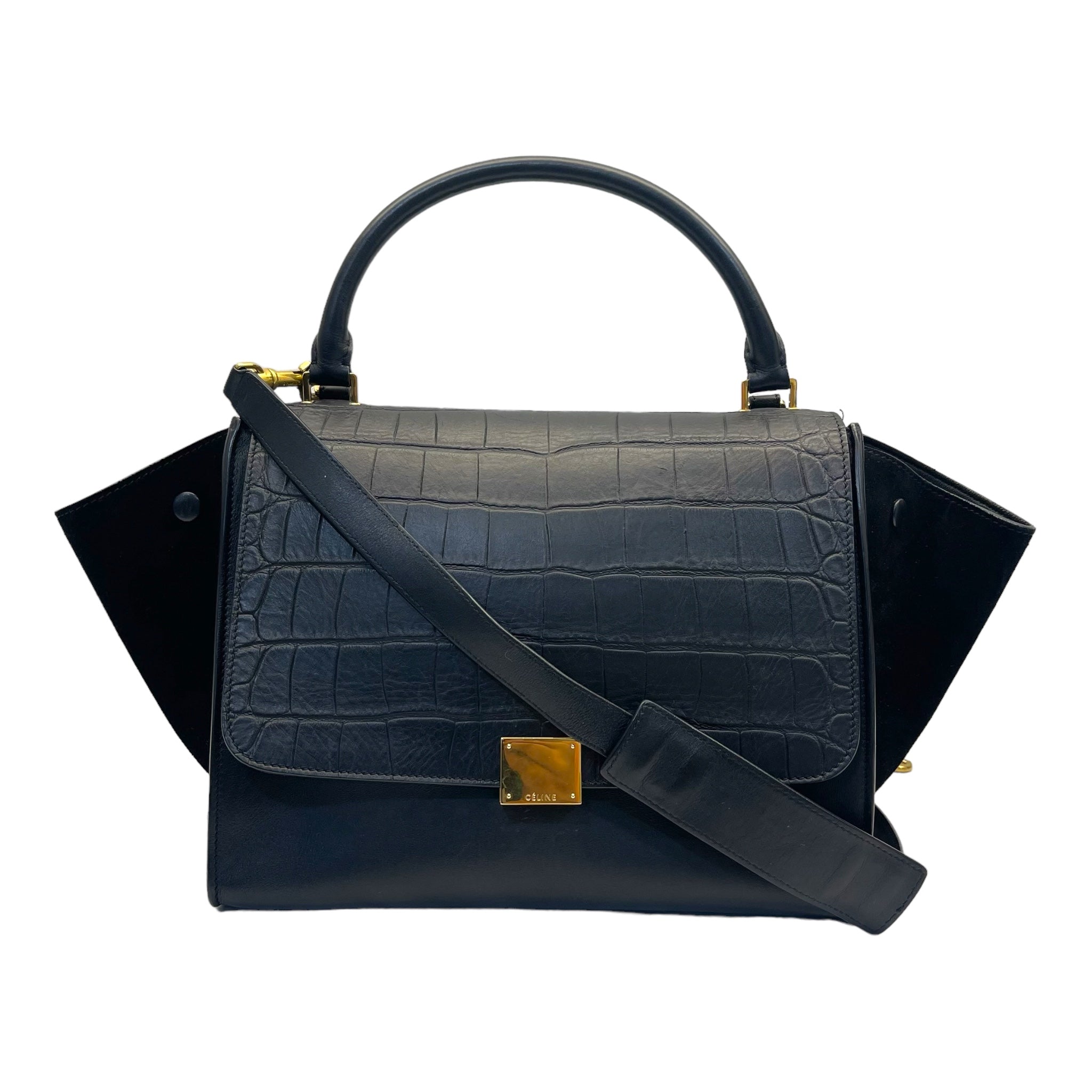 Celine trapeze croc embossed 2025