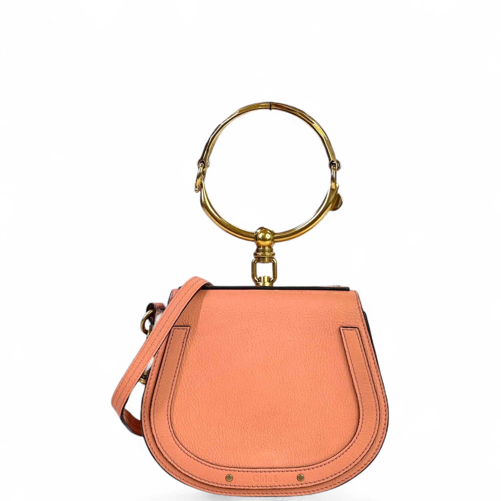 Chloé Nile Bracelet Bag Small Pink Leather