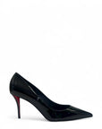 Christan Louboutin Miss Z 80mm Pumps - Patent Calf Leather - Black - Women EU 39
