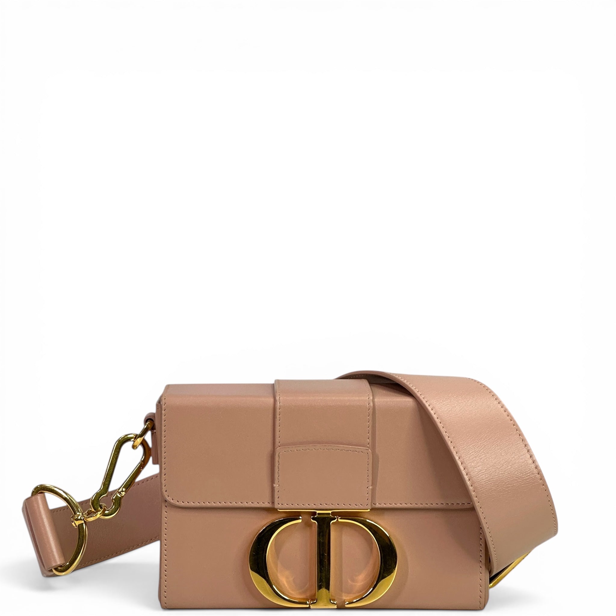 Christian Dior 30 Montaigne Beige Box Calfskin