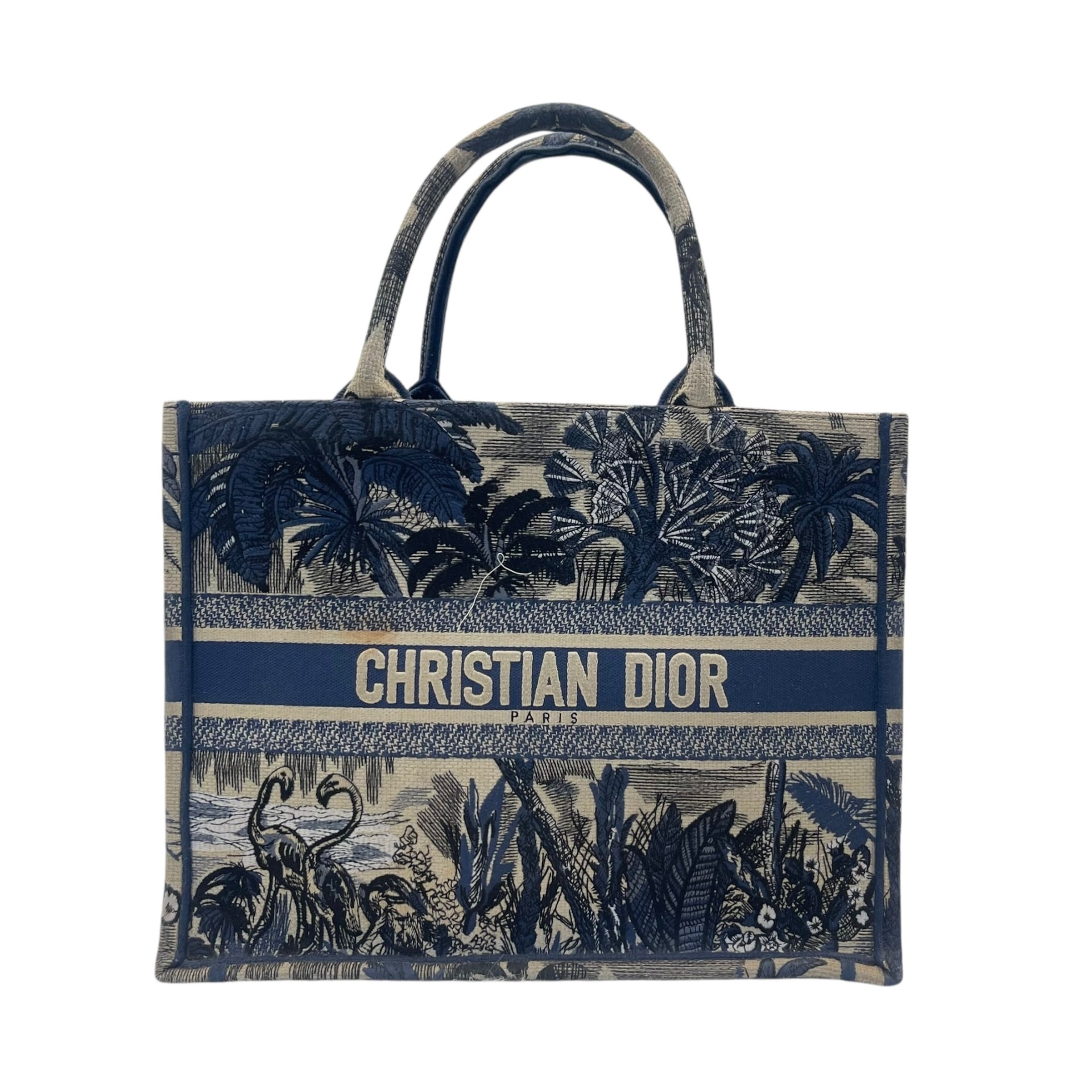 Tote Blue Dior Book Tote With Zipper Medium Dior Book Tote White