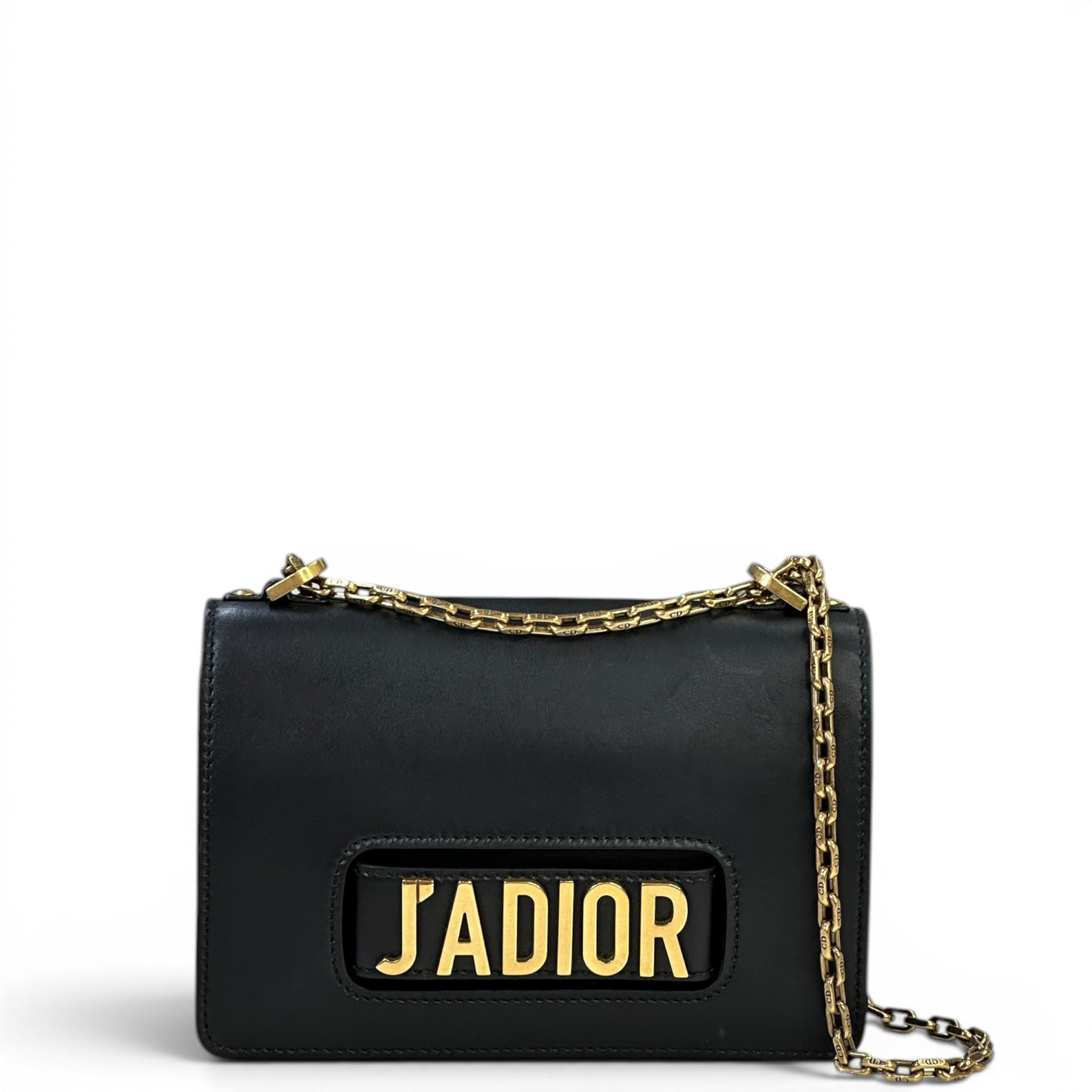 Christian Dior J'Adior Shoulder Bag Black Calfskin