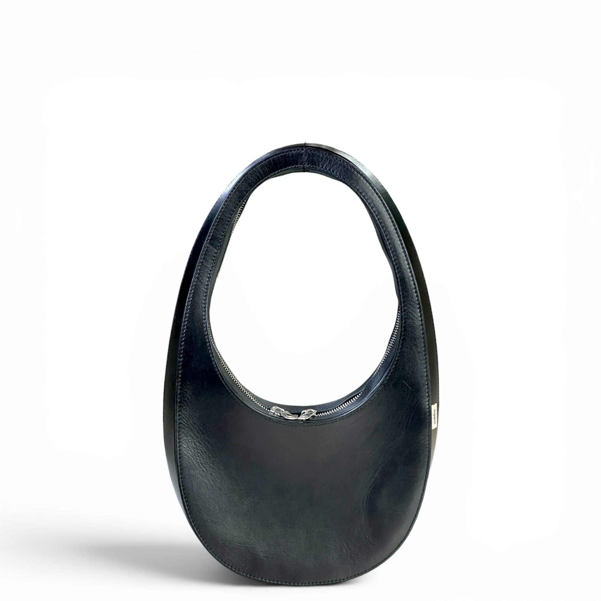 Coperni Swipe black leather handbag