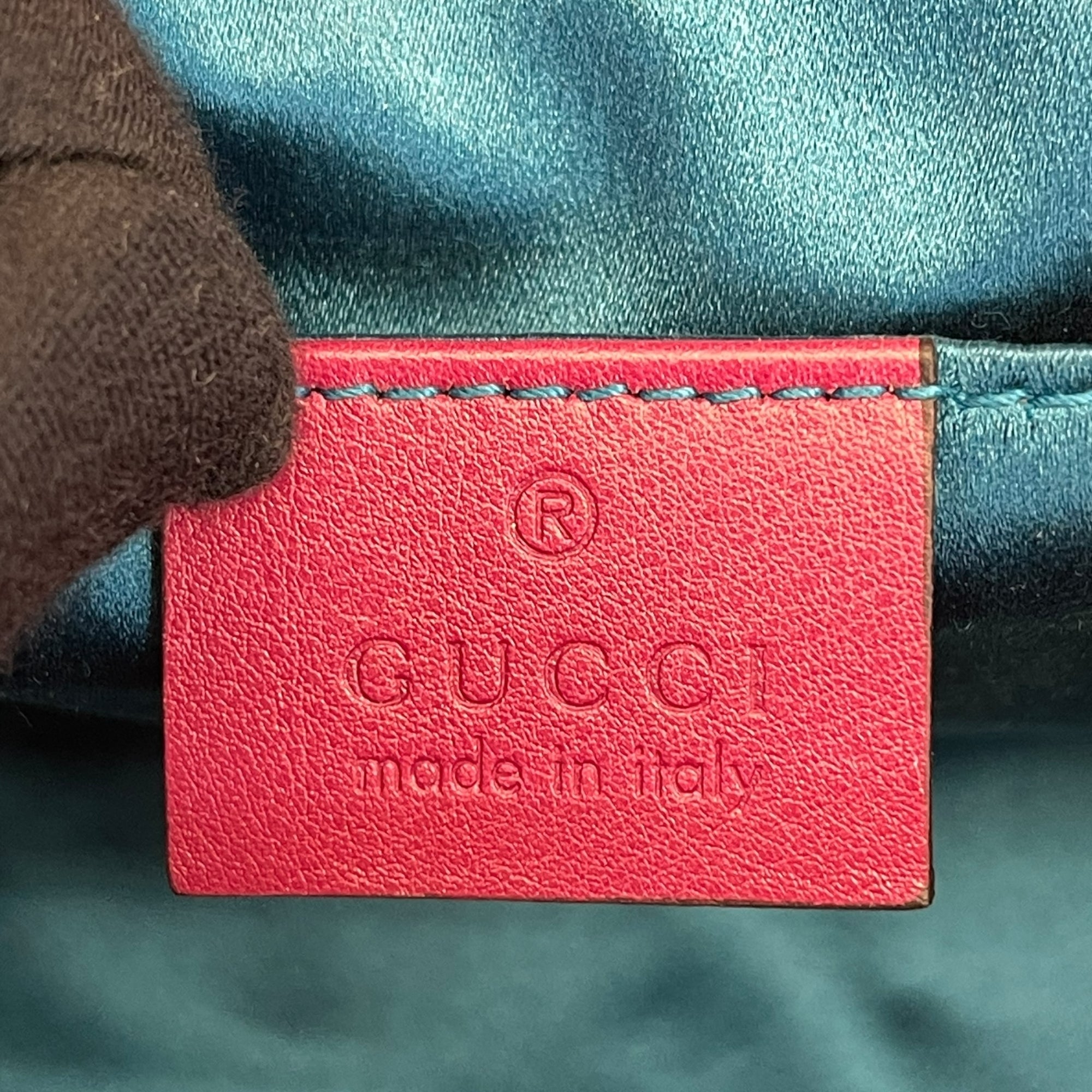 Gucci GG Marmont Small Bag Purple Quilted Velvet