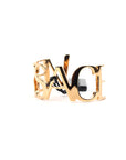 Logo Shaped Gold-tone Bracelet
