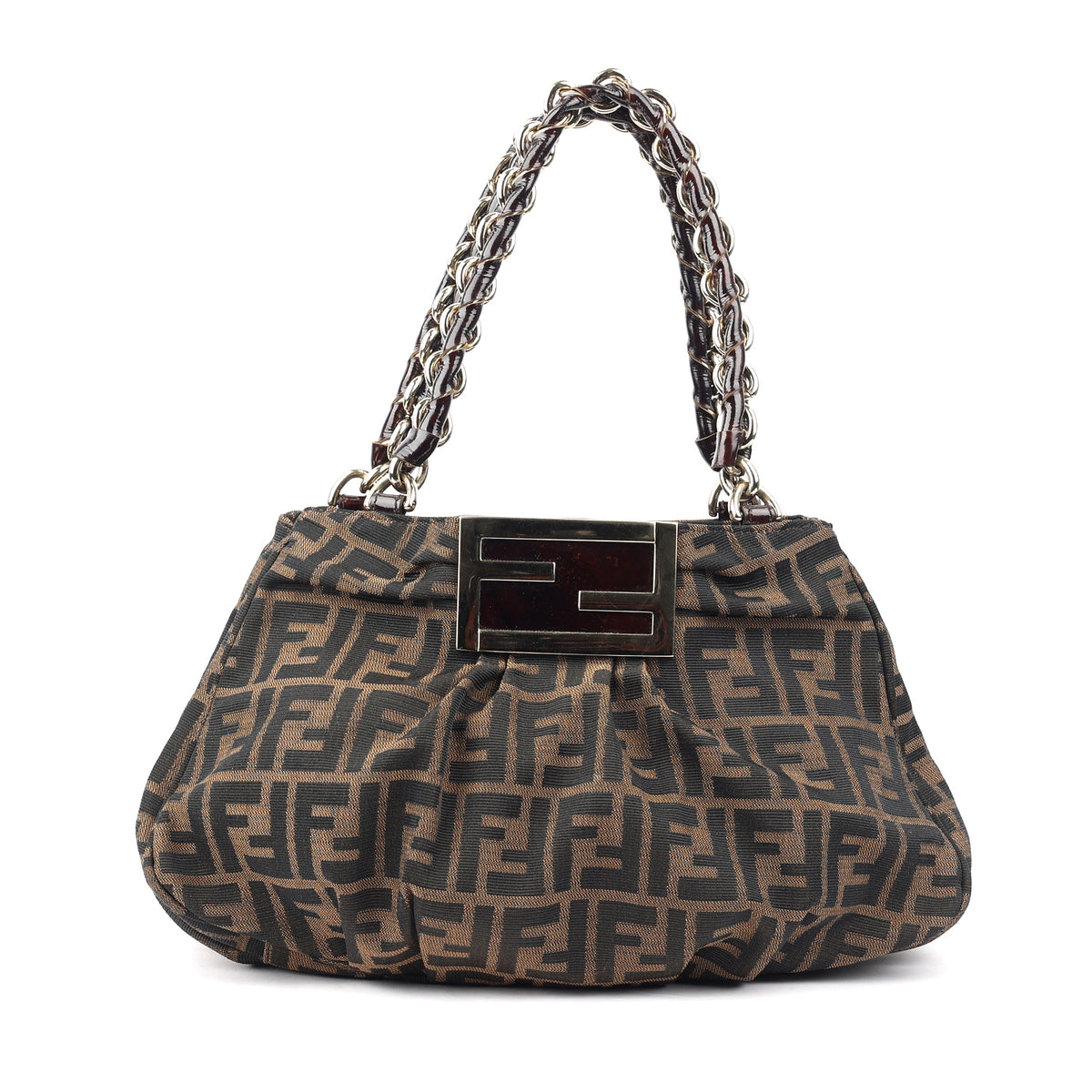 fendi tobacco zucca canvas shoulder bag Buy Tobacco Zucca Canvas Mia Shoulder Bag from FENDI Online at The Luxury  Pop