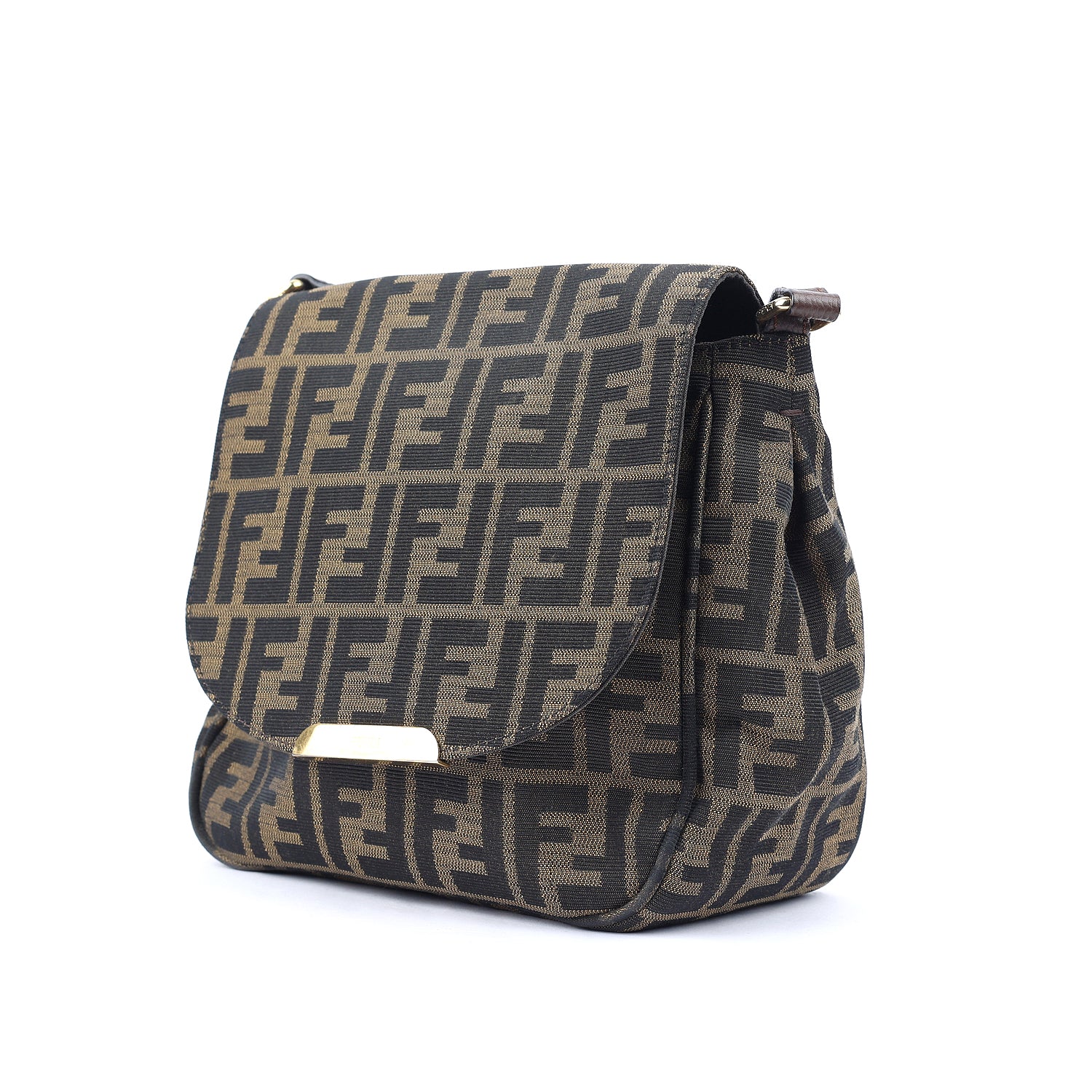 Fendi Tobacco Zucca Crossbody Bag