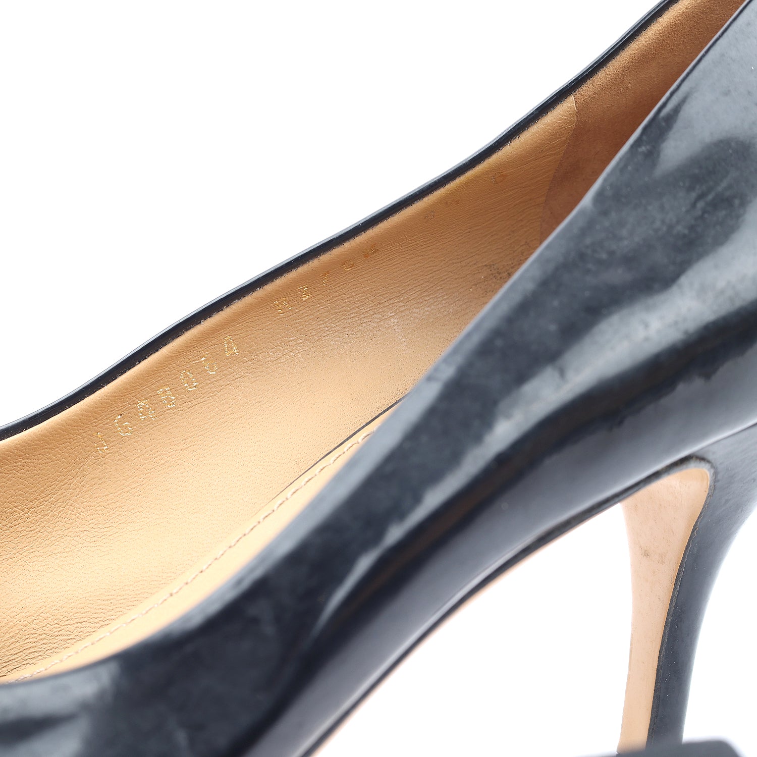 Patent Leather Vara Bow Peep Toe Pumps