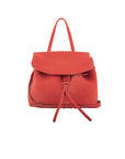 Red Suede Leather Satchel