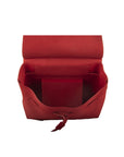 Red Suede Leather Satchel