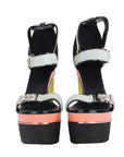 Black Multicoloured Heels-41"
