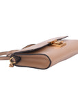 Michael Kors Nude Clutch Leather Shoulder Bag