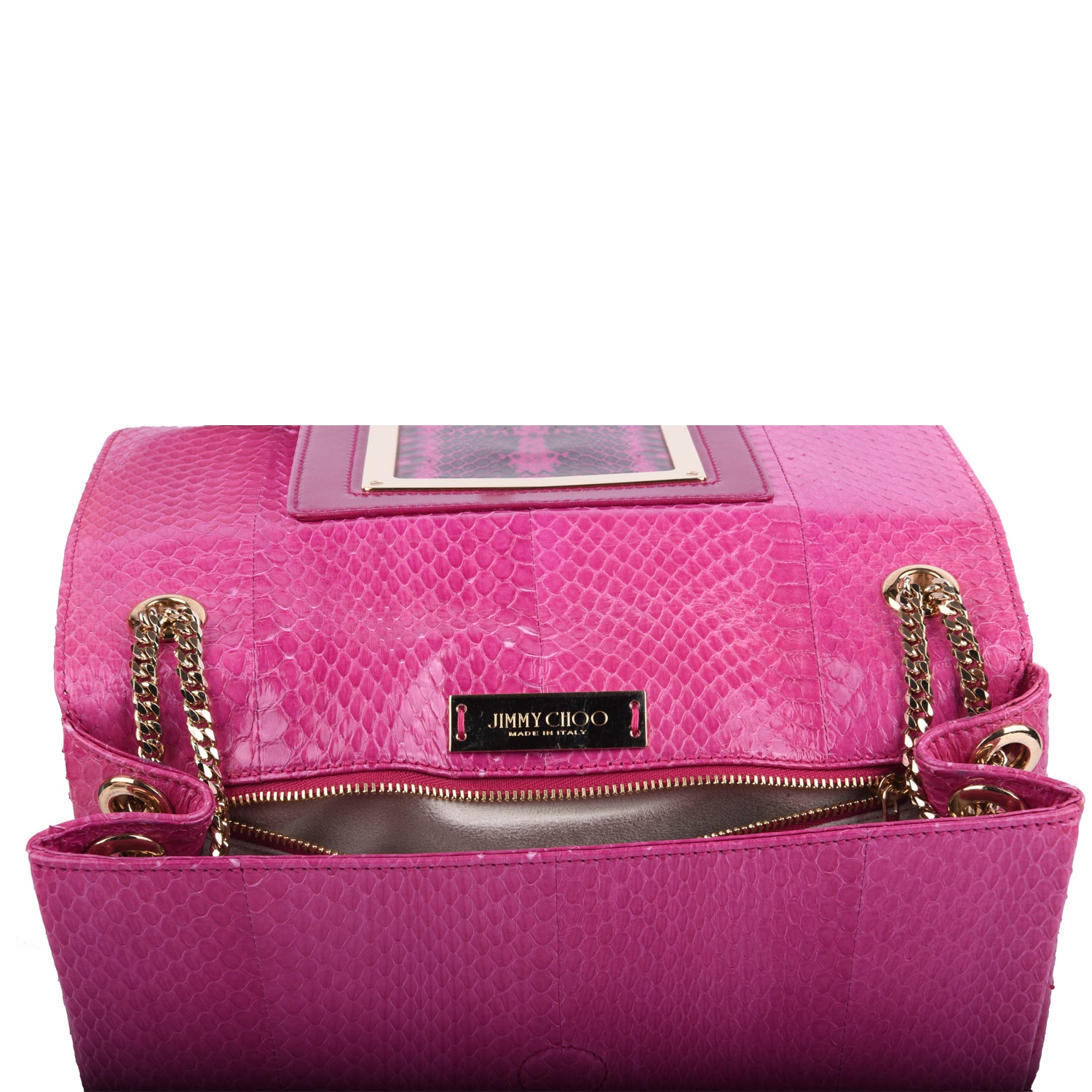Pink Snakeskin Handbag