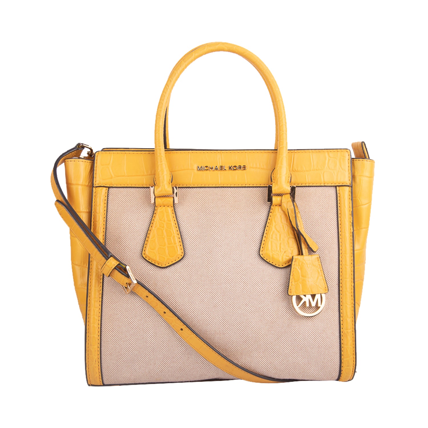 Yellow Structured Tote