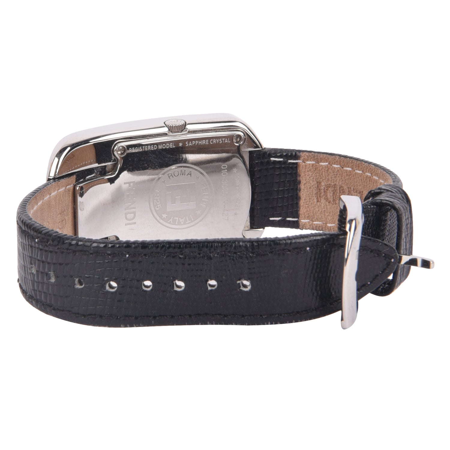 Fendi Chameleon Quartz with Leather Strap Watch