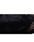 Black Signature Canvas Satchel Bag
