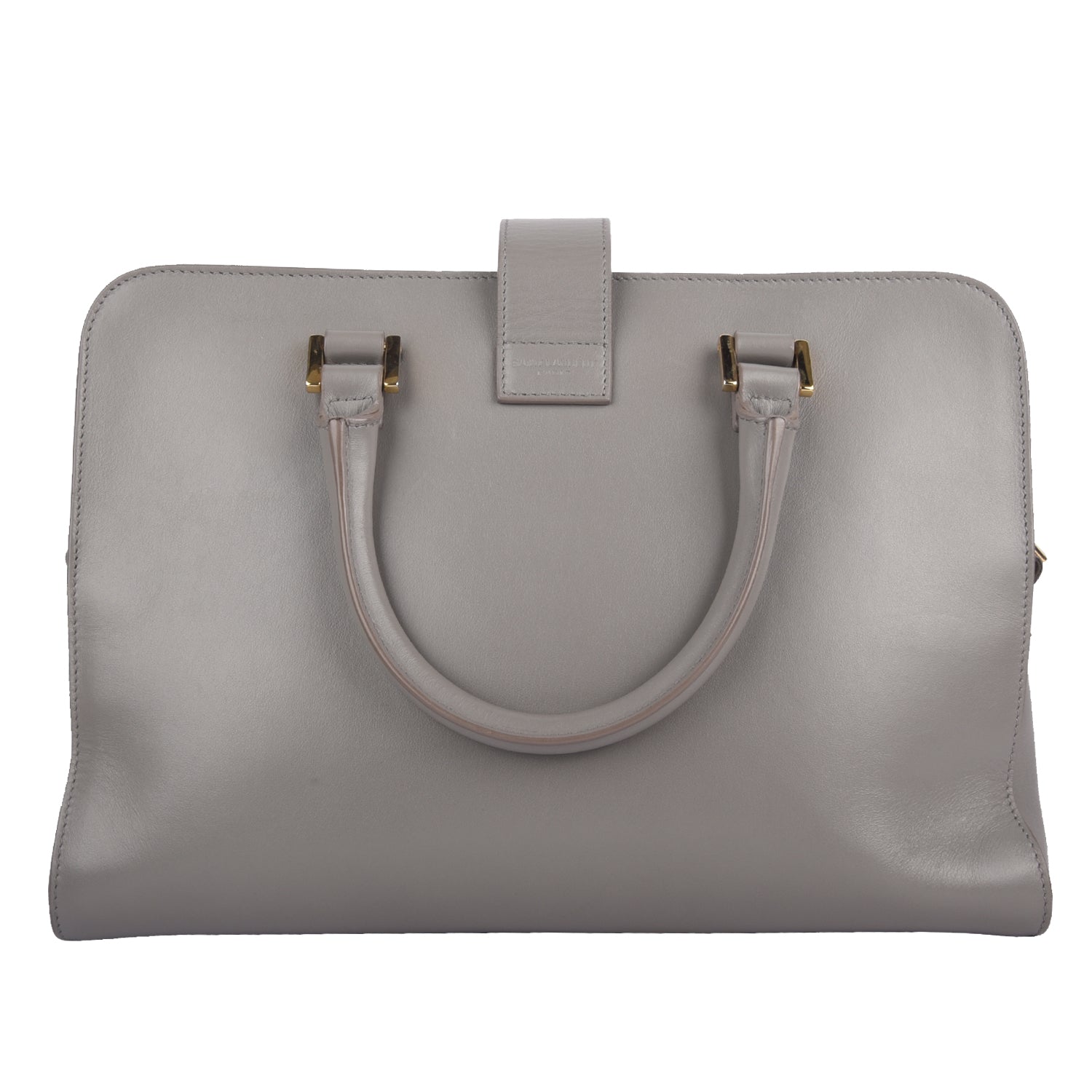 Monogram Cabas Grey Leather Small Tote