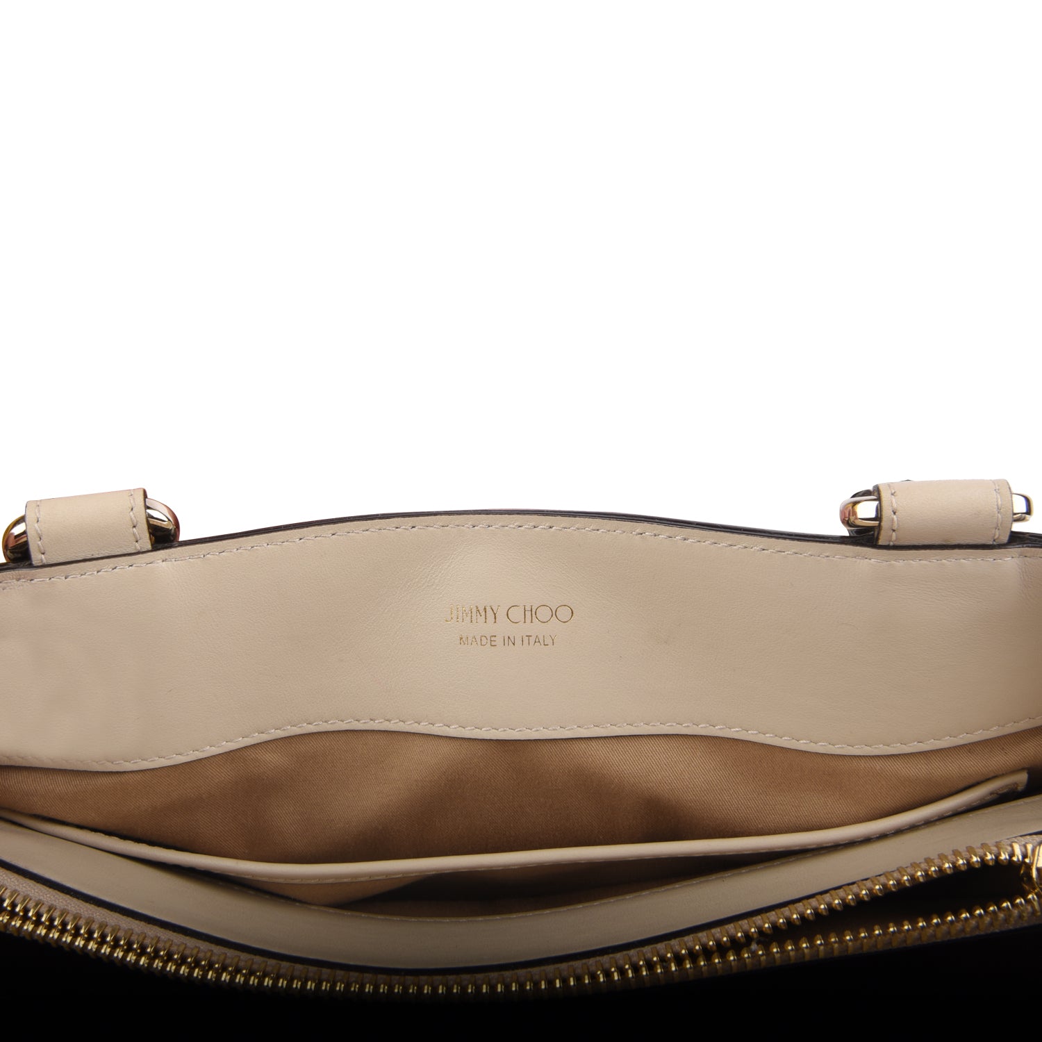 Lockett Leather Gold Studded Top Handle Bag