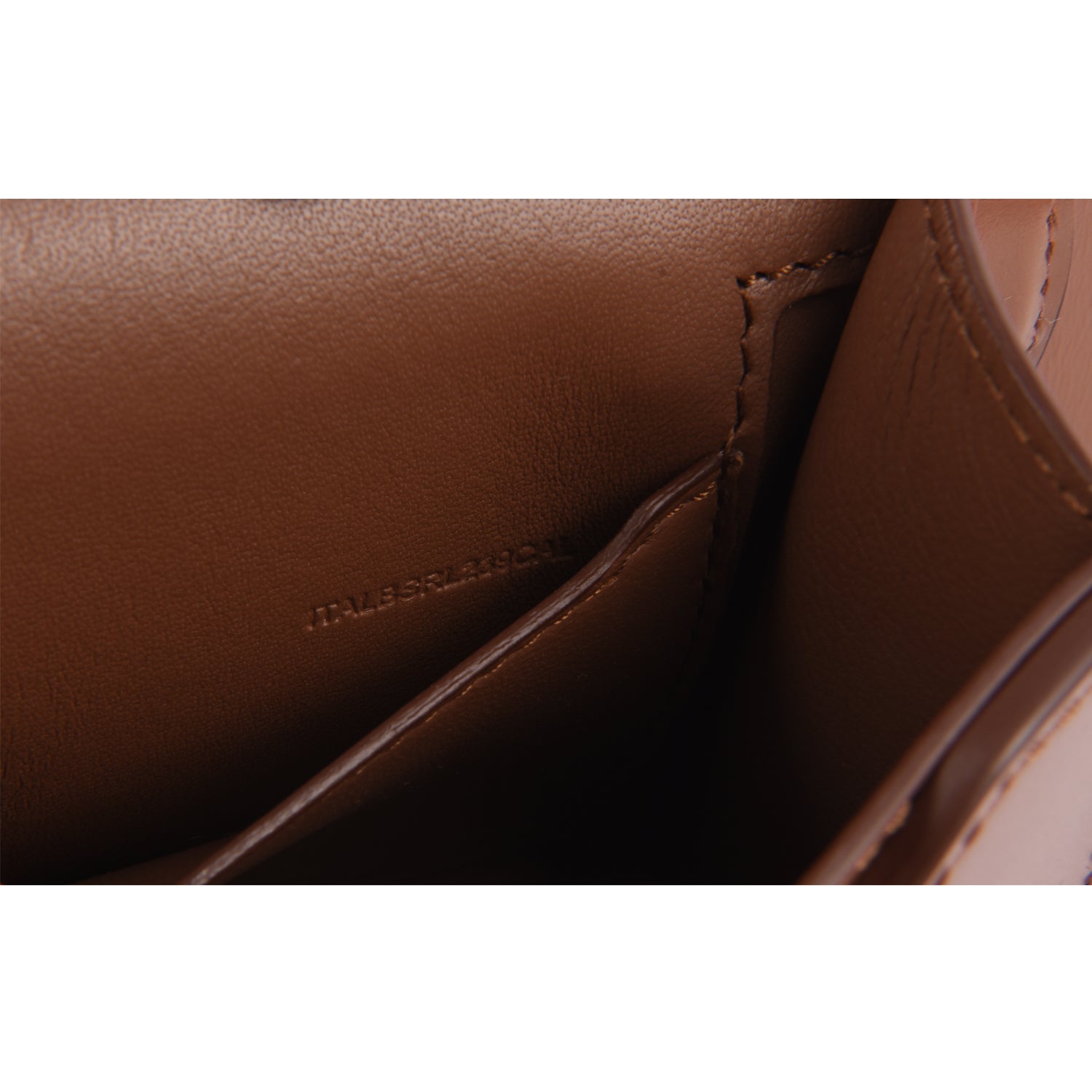 Brown Leather TB Monogram Belt Bag