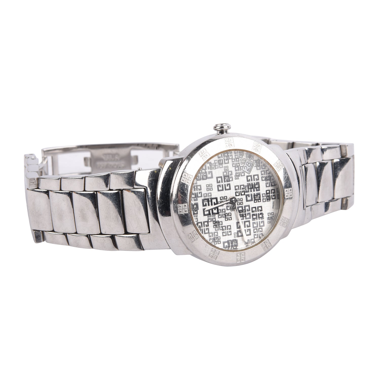 Givenchy Silver Apsaras Round Women&#39;s Wrist watch