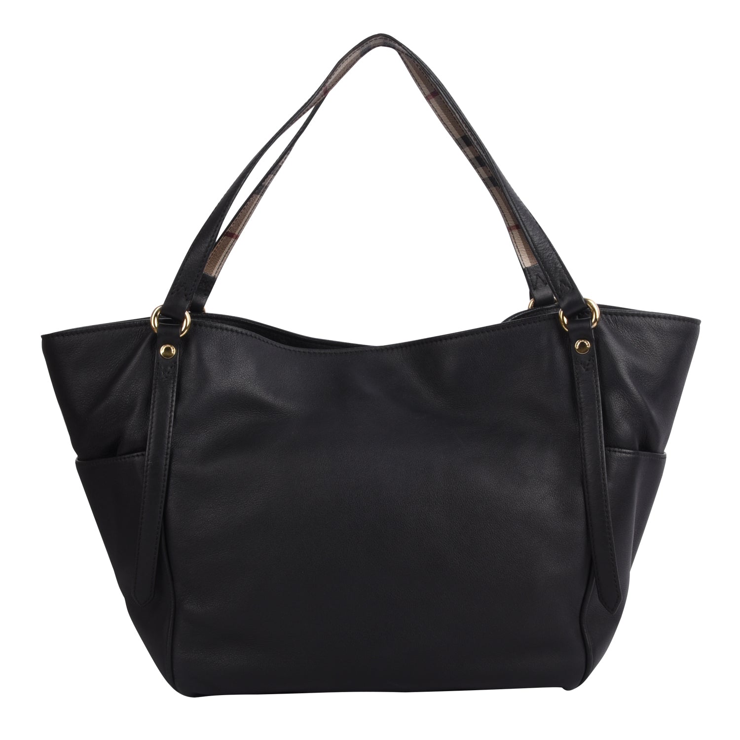 Black Soft Leather Medium Canterburg Shoulder Bag