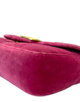 Gucci GG Marmont Small Bag Purple Quilted Velvet