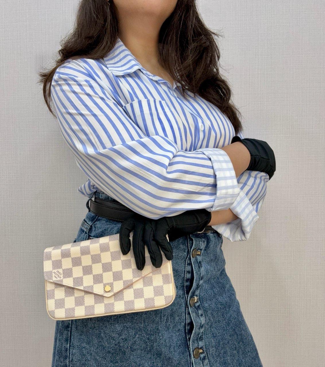Louis Vuitton Pochette Félicie Damier Azur Canvas
