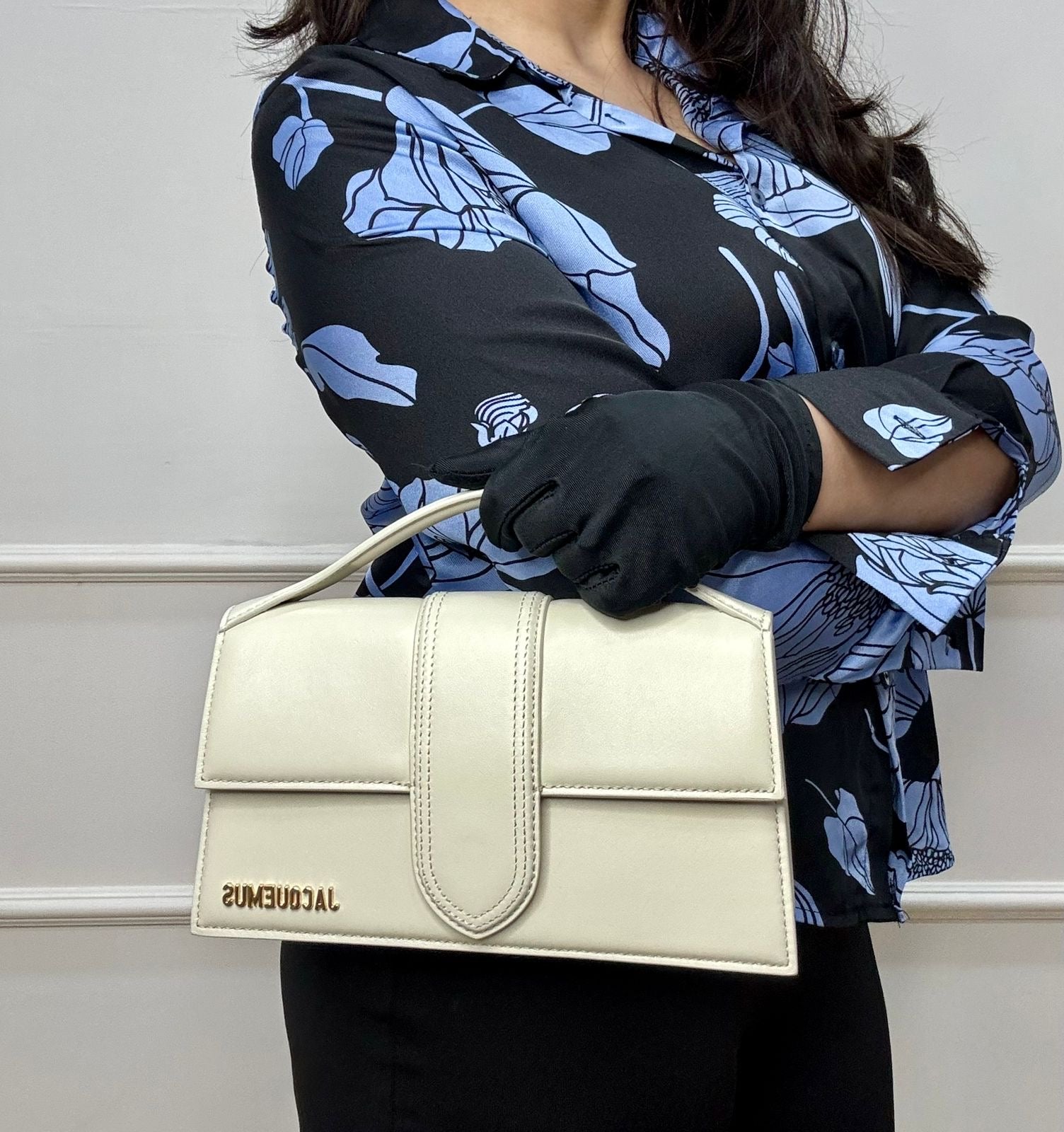 Jacquemus Ivory The Large Bambino Bag